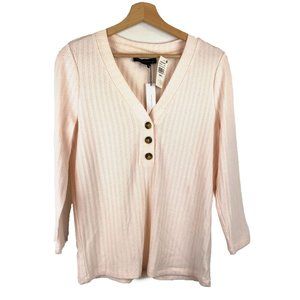 NWT Sanctuary Blush Pink Pointelle Knit Cardigan Top L